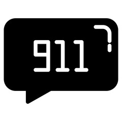dial 991 emergency icon