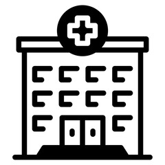 Obraz premium Hospital building icon
