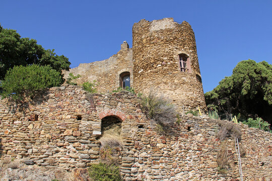 Ch&acirc;teau des Seigneurs de Fos at Bormes les Mimosas in the Var department Provence-Alpes-C&ocirc;te d'Azur France