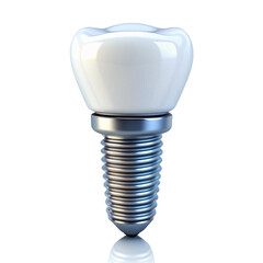 Dental Implants Surgery Concept 3D Rendering Transparent File Generative AI