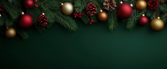 Christmas Decorations, Garland, And Tree In A Home Interior