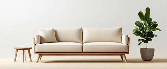 Comfortable Lounge Sofa Shot At Home
