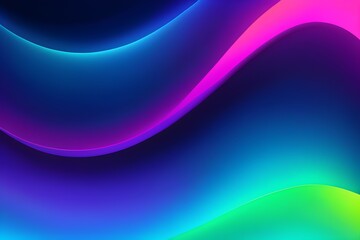 A colorful, wavy background with a blue and green gradient