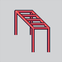 Pixel art illustration Children Monkey Bar. Pixelated Park Hanging Bar. Children Park Monkey Hanging Bar icon pixelated for the pixel art game and icon for website and video game. old school retro.