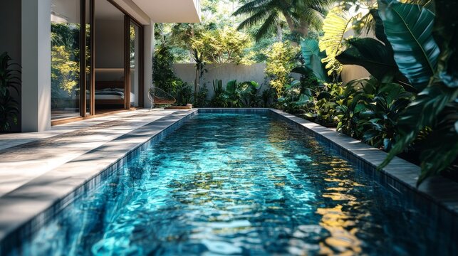 Luxury modern swiming pool
