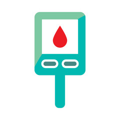 Glucose meter icon template
