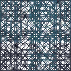 Dark dense lattice with intersecting cross-shaped forms.