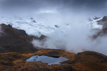 fog over the mountains