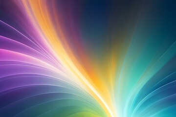 Obraz premium A colorful, abstract painting with a blue and green swirl