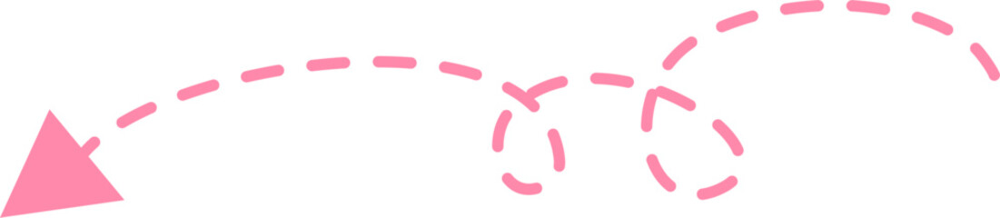 Dotted arrow Illustration. Call out title.