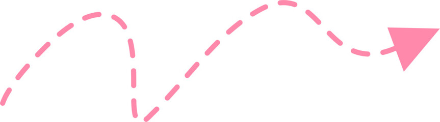 Dotted arrow Illustration. Call out title.