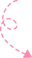 Dotted arrow Illustration. Call out title.