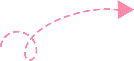 Dotted arrow Illustration. Call out title.