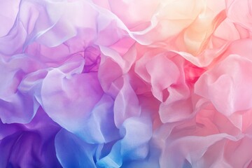 Obraz premium Soft, flowing fabric in pastel colors blending seamlessly together