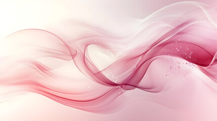 Soft, flowing abstract design with pink and white hues.