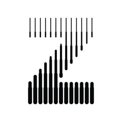 Letter Z Logo with Abstract Line Pattern