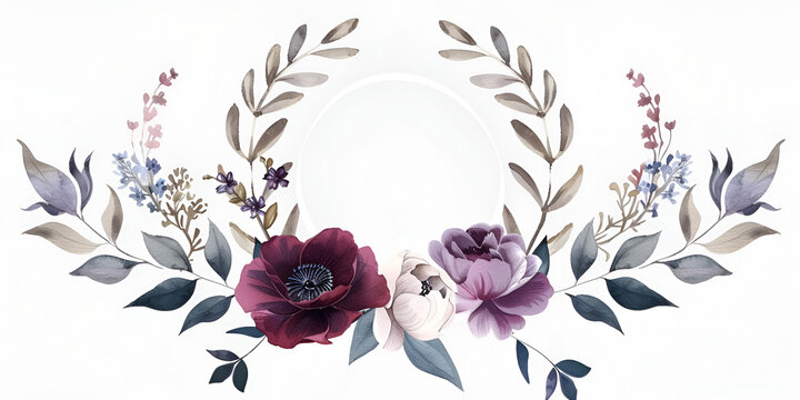 Floral Watercolor Illustration Featuring Protea Rose
