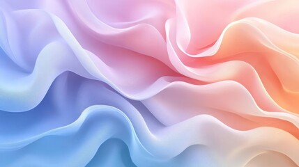 Obraz premium A colorful abstract background with swirling forms in soft pastel colors.
