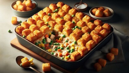 delicious Tater Tot Chicken Pot Pie