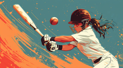 Athlete playing Cricket vector image