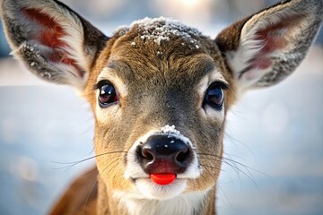 Obraz premium Determined Spirit: Close-up of Rudolph's face, conveying her grit and focus through piercing eyes.