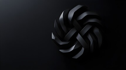 Monochrome company logo with stylized letterforms, balanced symmetry, and high contrast, ensuring legibility from small favicon to billboard size