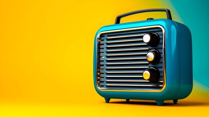 Fototapeta premium Retro-inspired product icon with distinctive bold outlines, utilizing contrasting colors and simple forms to ensure visibility across different dimensions