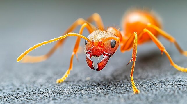 Extreme closeup of a fire ant bite, severe pain, inflamed skin with visible bite marks, high-detail reaction