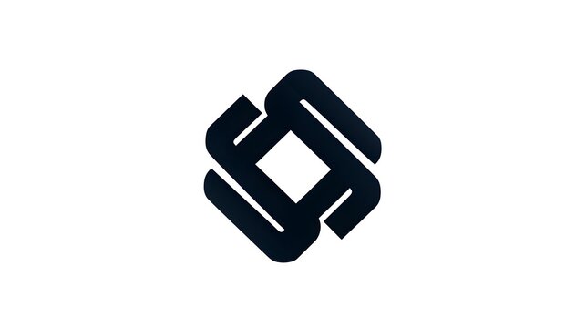 Crisp and clean minimalist badge, symmetrical design, bold yet simple, excellent scalability, contrast for clarity in any size