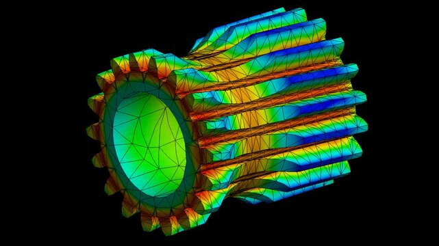 Mechanic simulation engineering - Stress and breakpoint analysis of gear box under force and moment conditions