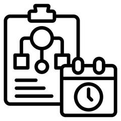 Project Planning Icon Element For Design