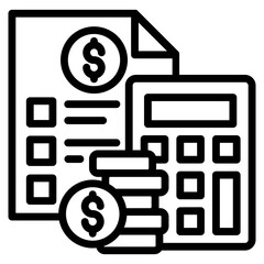 Budgeting Icon Element For Design