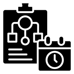 Project Planning Icon Element For Design