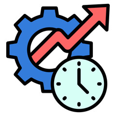 Time Management Icon Element For Design