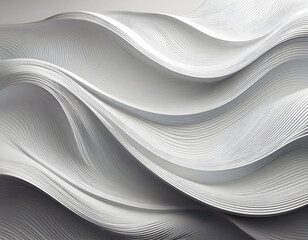 Obraz premium white wave pattern background with a modern abstract design, combining elegance with a stylish visual texture