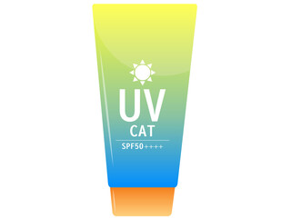 Simple gradient sunscreen icon illustration