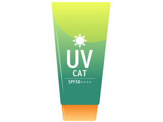 Simple gradient sunscreen icon illustration