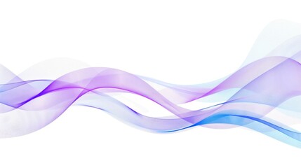 Abstract Swirling Waves of Blue and Purple