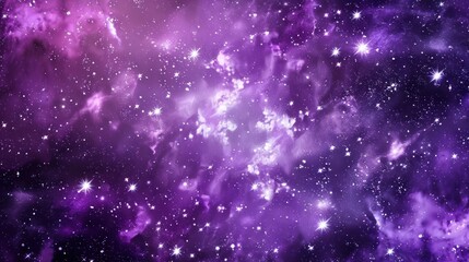 Fototapeta premium Cosmic Nebula with Shimmering Stars
