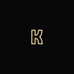logo design flat icon letter K
