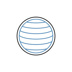 latitude concept line icon. Simple element illustration. latitude concept outline symbol design.