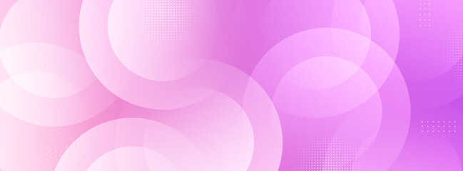 minimalist banner background.soft color.pink and purple gradations.circle effect style.colorful.siple design.eps 10