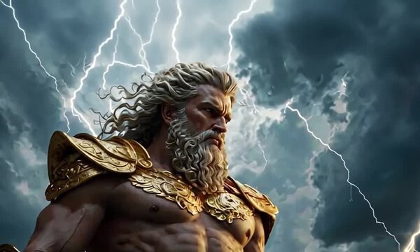 zeus is the king of gods in Greek mythology