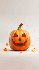 pumpkin jack-o\'-lantern halloween smile carving autumn decoration orange spooky festive pumpkin carving halloween decoration eerie seasonal tradition