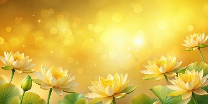 Yellow summer floral background featuring Lotus tenuis flowers, Lotus tenuis, yellow, summer, floral, background, nature, garden