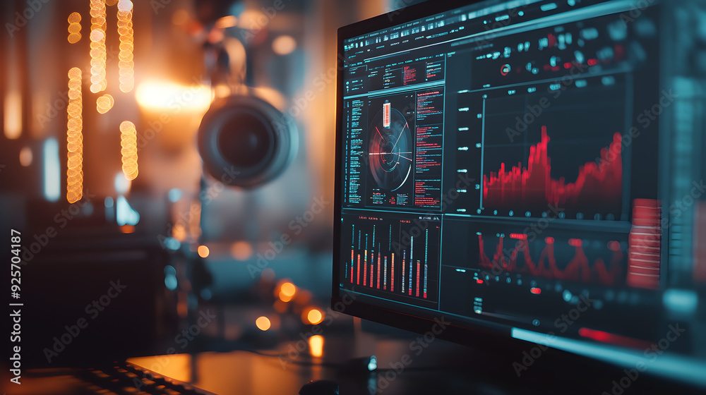 Fototapete exploring data insights with modern technology