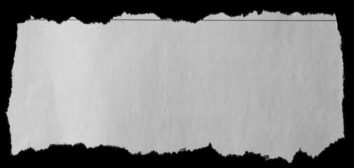 Torn paper on black