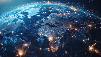 global-business-structure-networking-analysis-data-exchange-customer-connection