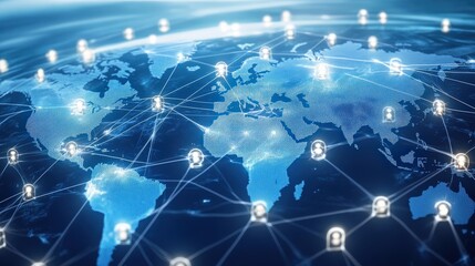 global-business-structure-networking-analysis-data-exchange-customer-connection