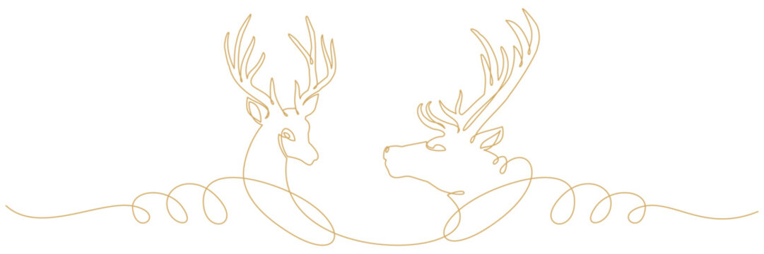recommend clip art: Christmas reindeer line art 